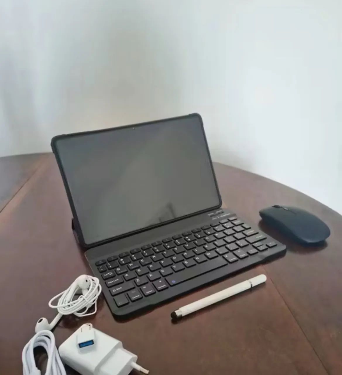 Tablet 10.1 com Teclado+Mouse 6GB RAM 128GB Android 13 Câmera 50MP - CINZA OU PRETO - Foto 2