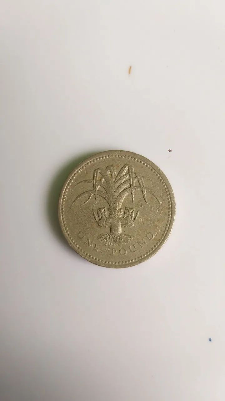 Moeda Uma Libra 1990 / One Pound - Foto 2