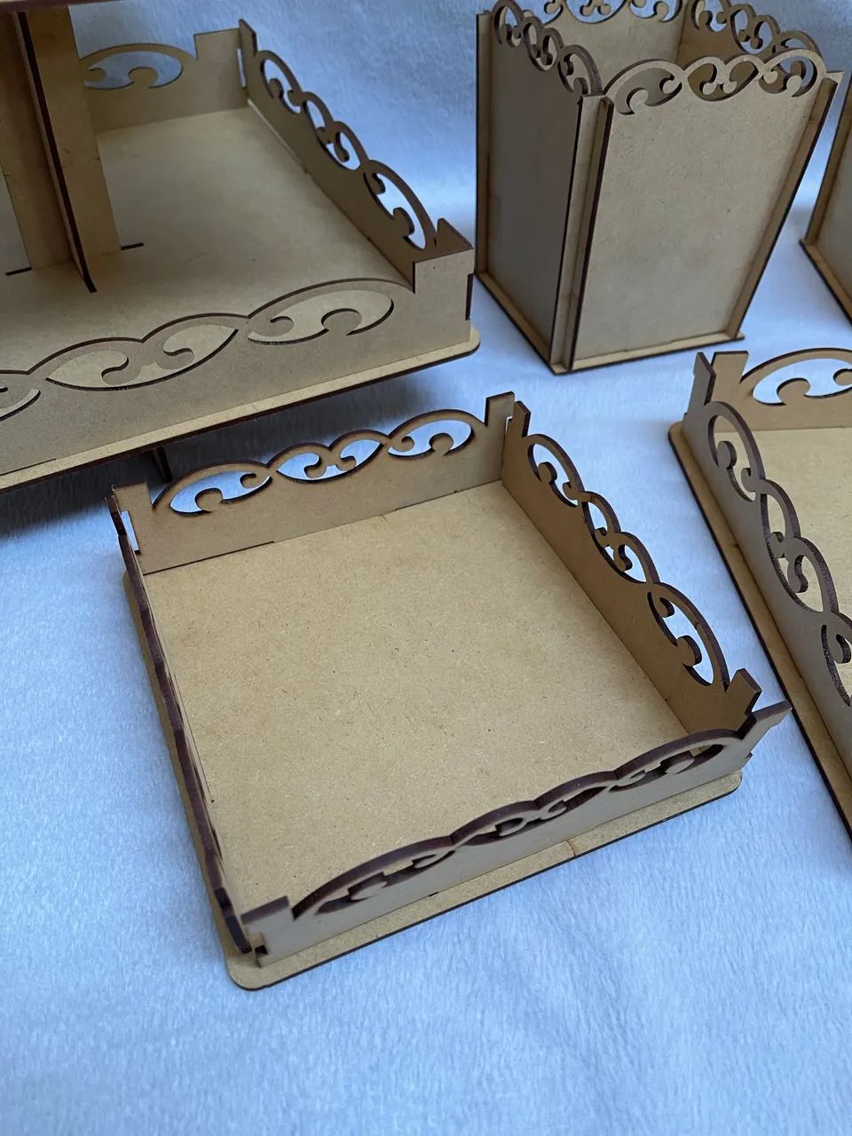 Kit Festa Provençal MDF - Torre, 3 Bandejas e 2 Cachepôs - Foto 3