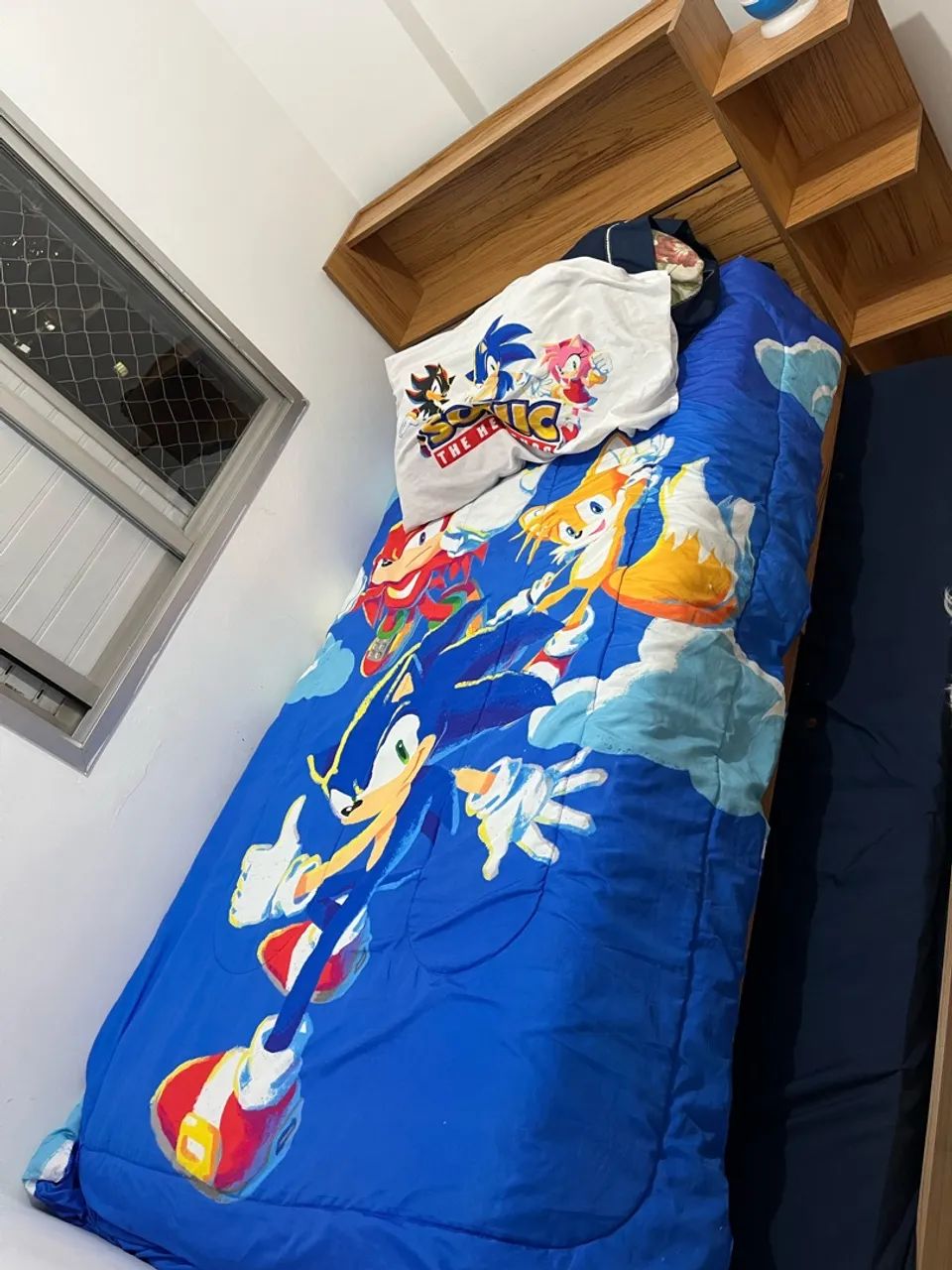 Cama de solteiro, com nicho, duas gavetas e baú  - Foto 2