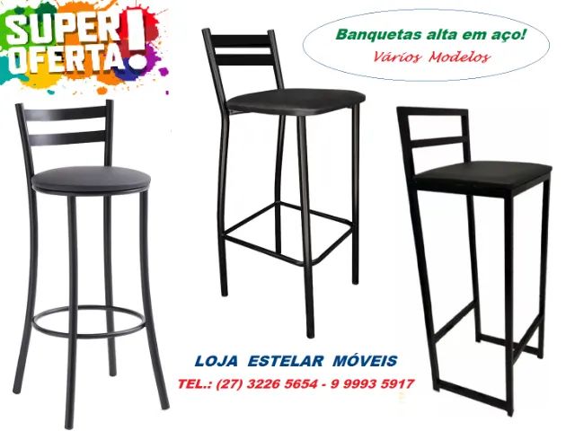 Mesa e banquetas alta para área gourmet - Foto 2