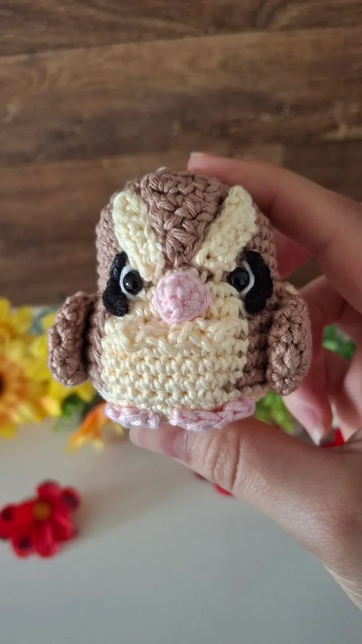 Pidgeot Chaveiro amigurumi - Pokémon 