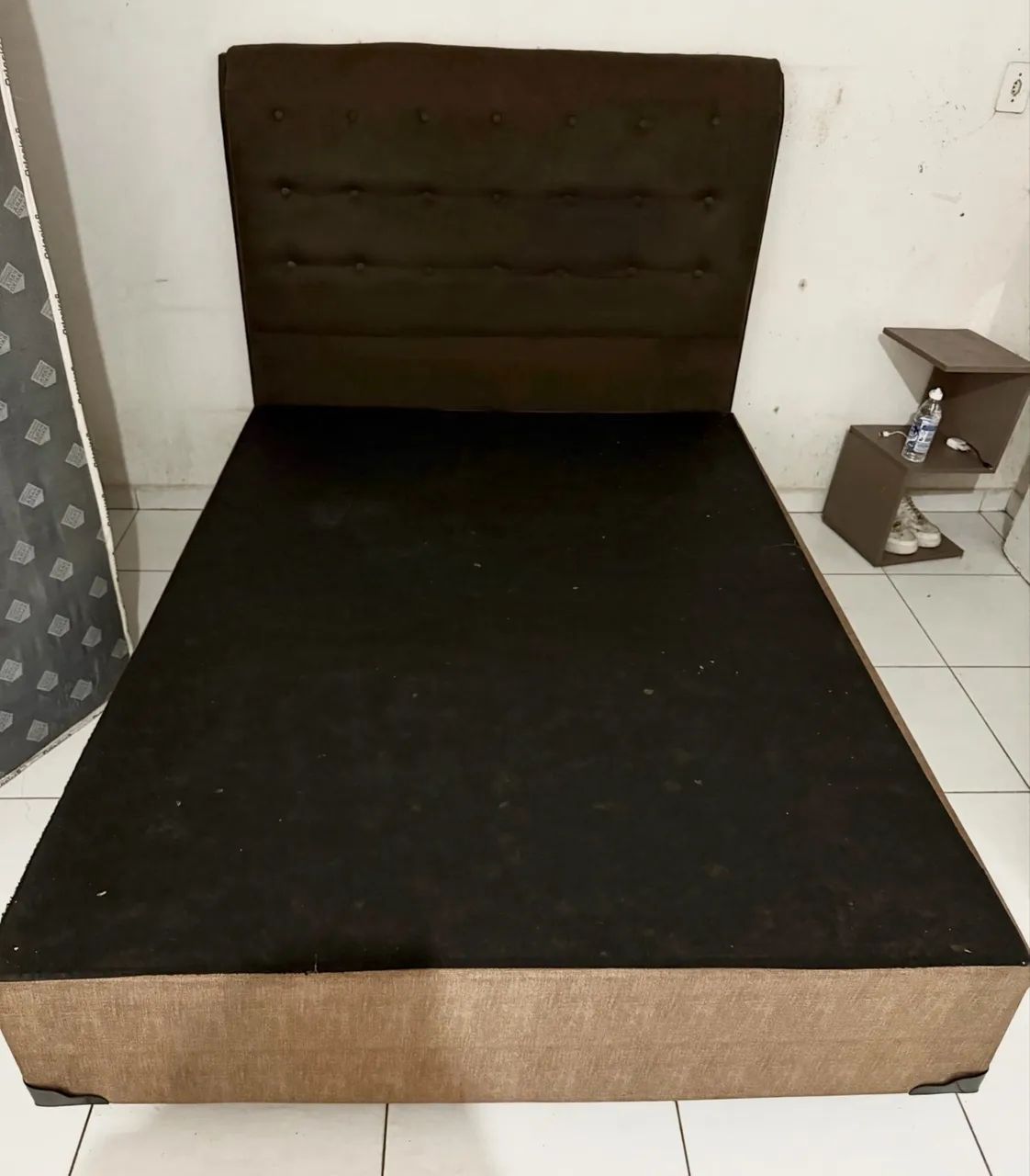 Cama Box casal base mais colchão base e Cabeceira usada - Foto 5