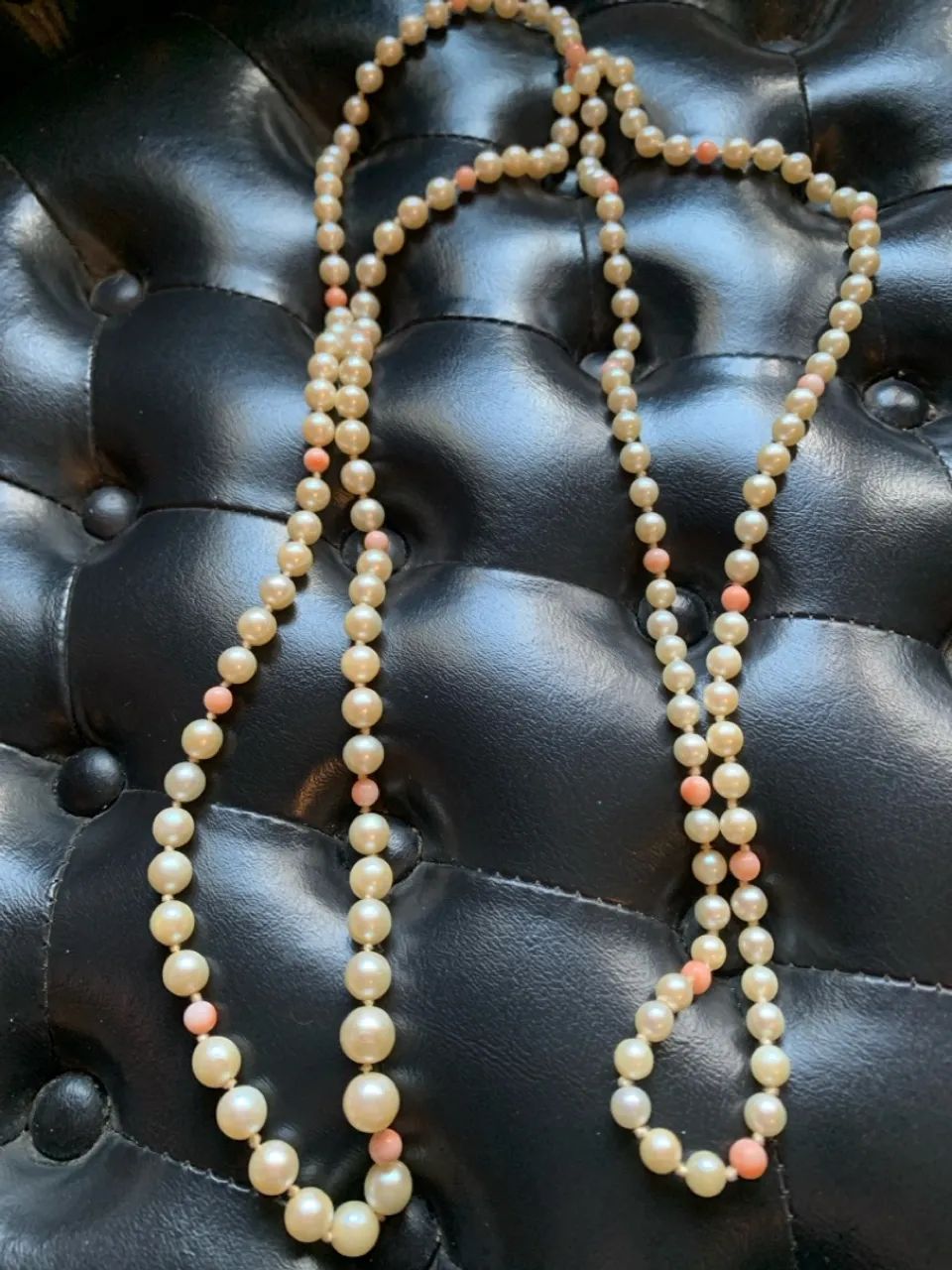 Colar de pérolas com corais - Foto 2