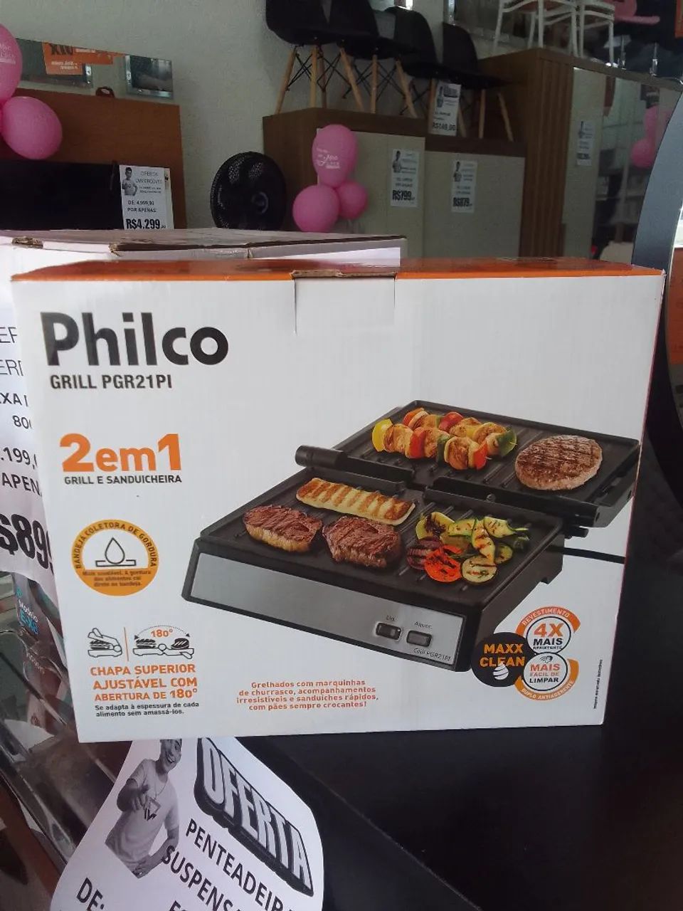 Grill e sanduicheira 