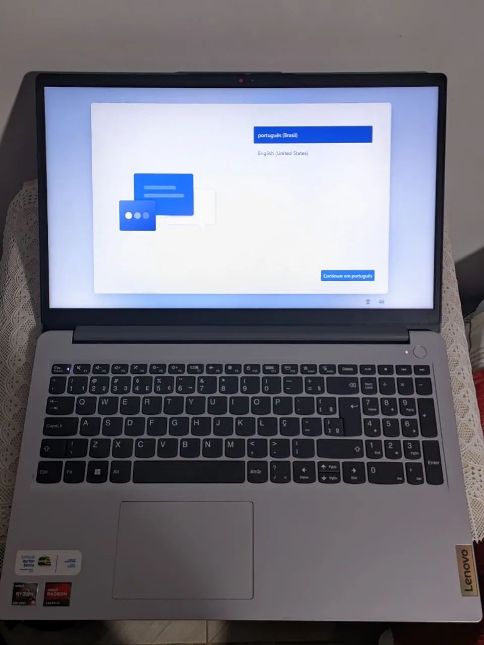 Vendo notebook Lenovo IdeaPad 15,6 polegadas, em ótimo estado, pouco uso - Foto 4