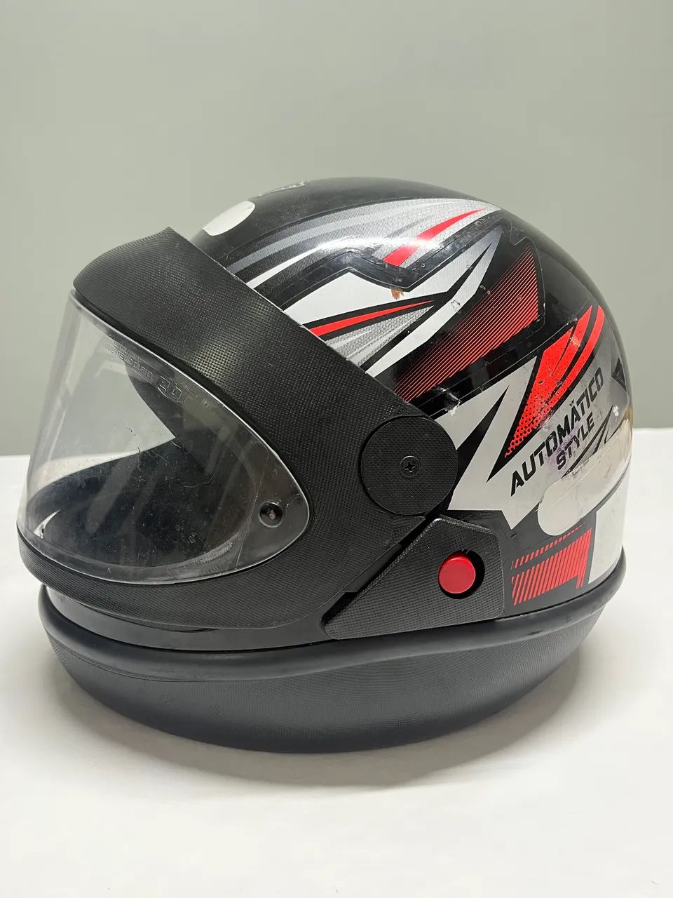 Capacete EBF preto e vermelho - Foto 2