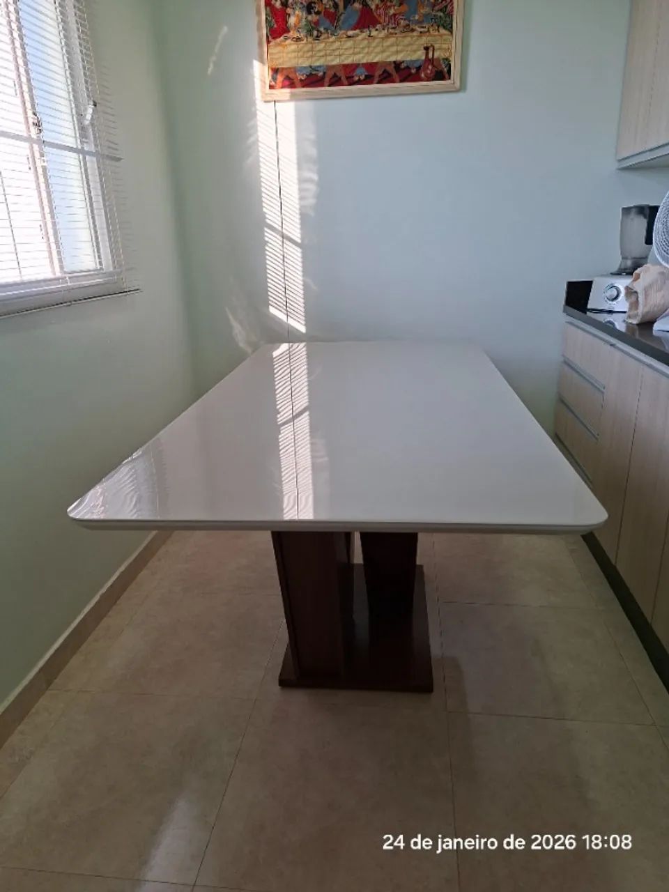 mesa de jantar retangular com seis lugares - Foto 3
