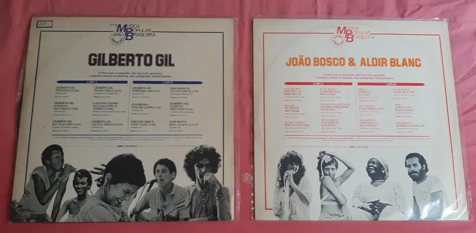 2 Lps de Vinil Gilberto Gil João Bosco História Da Mpb - Foto 2