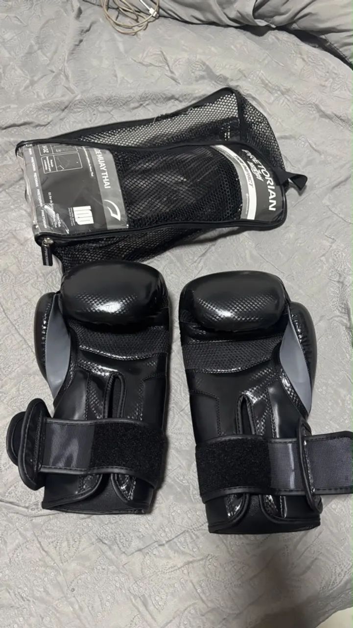 Luva de Boxe Preta 14oz - Foto 2
