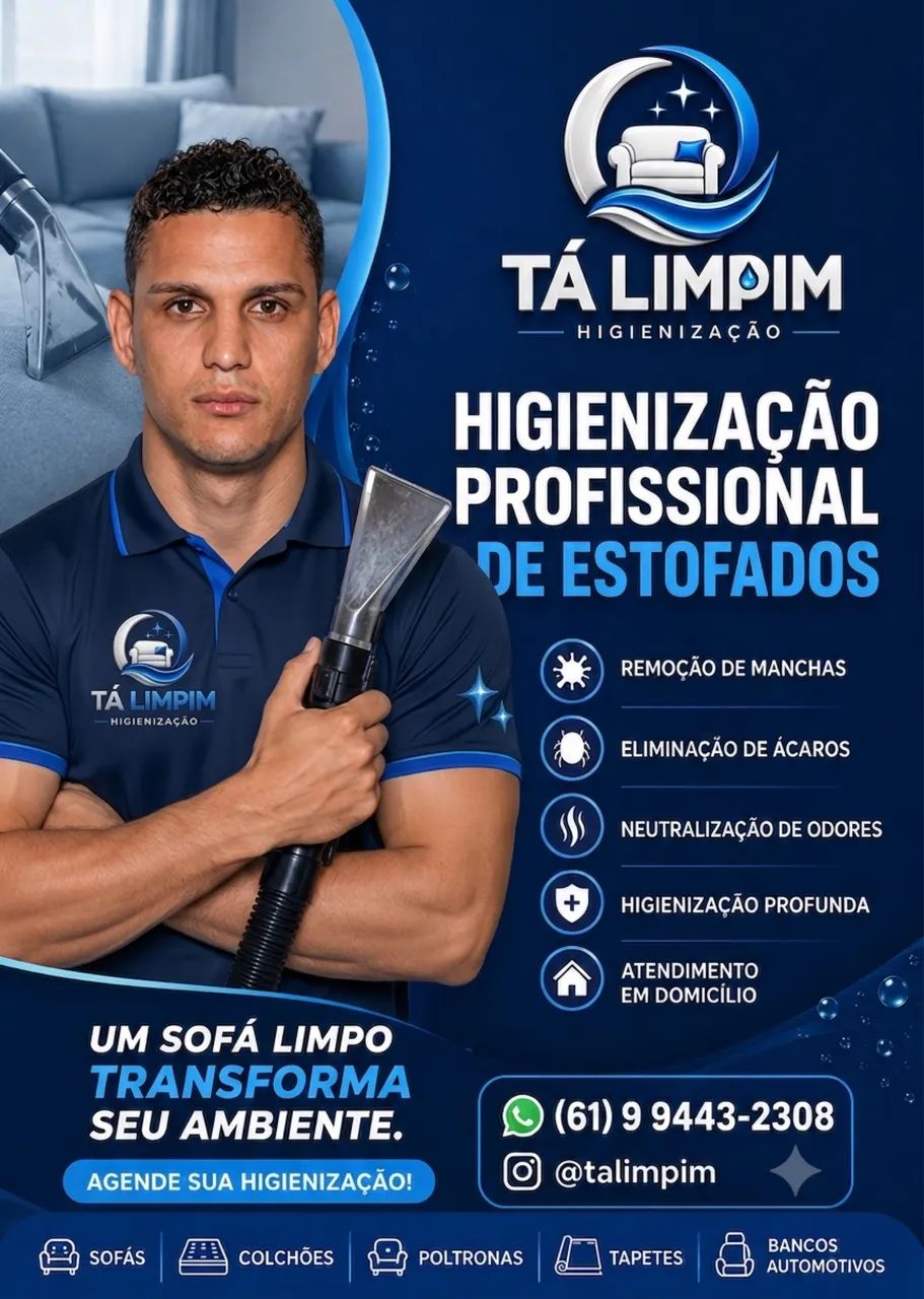 Higienização de Sofás e Colchões em Domicílio | Tá Limpim