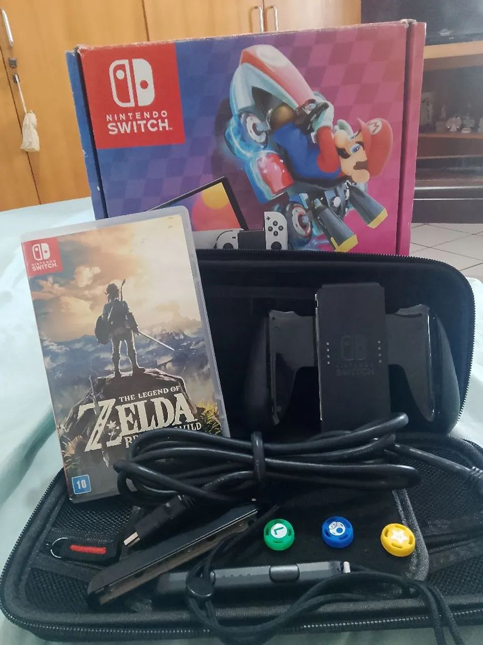 Nintendo Switch OLED + Zelda - Peças e Acessórios de Vídeo Game