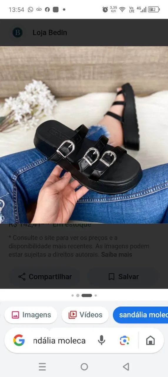 Vendo sandália moleca.