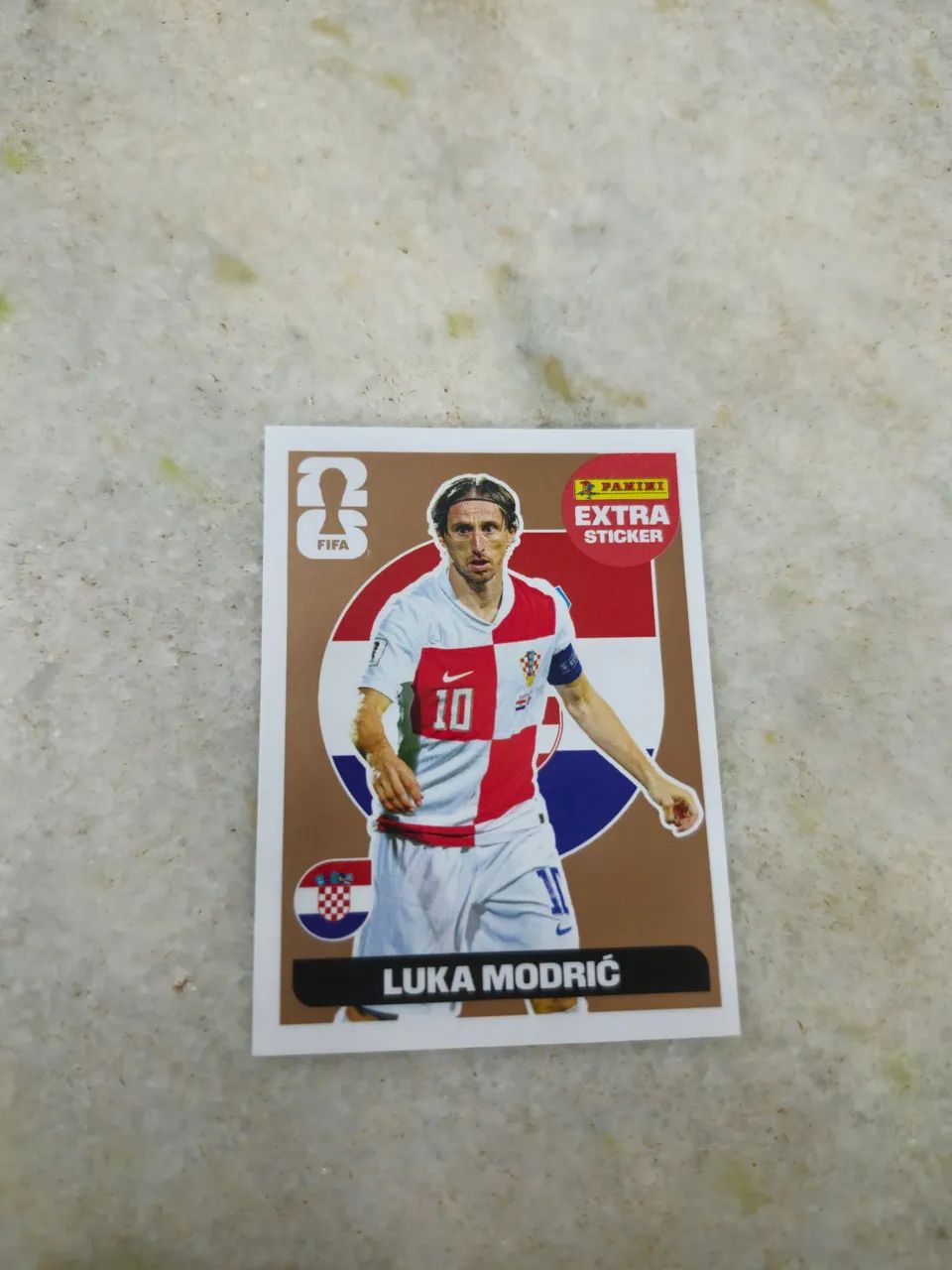 Figurinha Extra Sticker Bronze Luka Modric - Copa do Mundo FIFA 2026 Panini