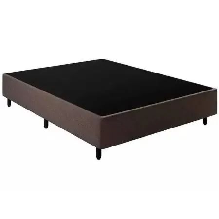 Base casal  box simples Corino marrom LONG LIFE / pronta entrega  - Foto 2