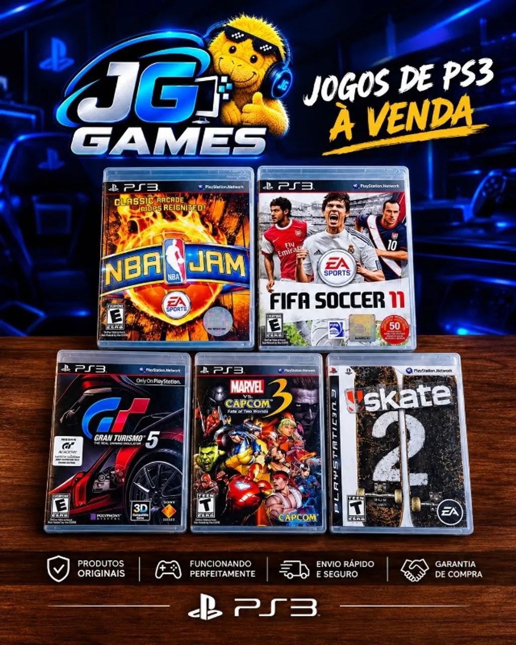 Vendo jogos de ps3 funcionando 100%