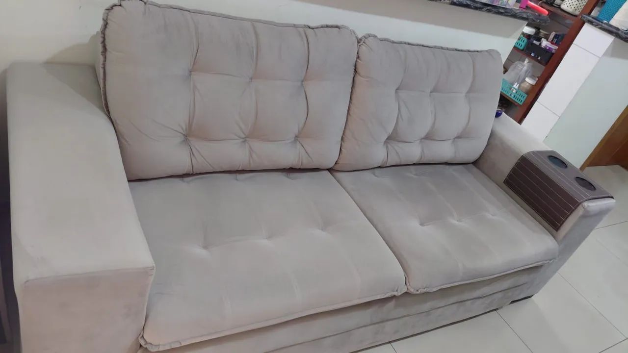 Sofá 2 e 3 lugares semi novos 7 meses de uso. - Foto 5