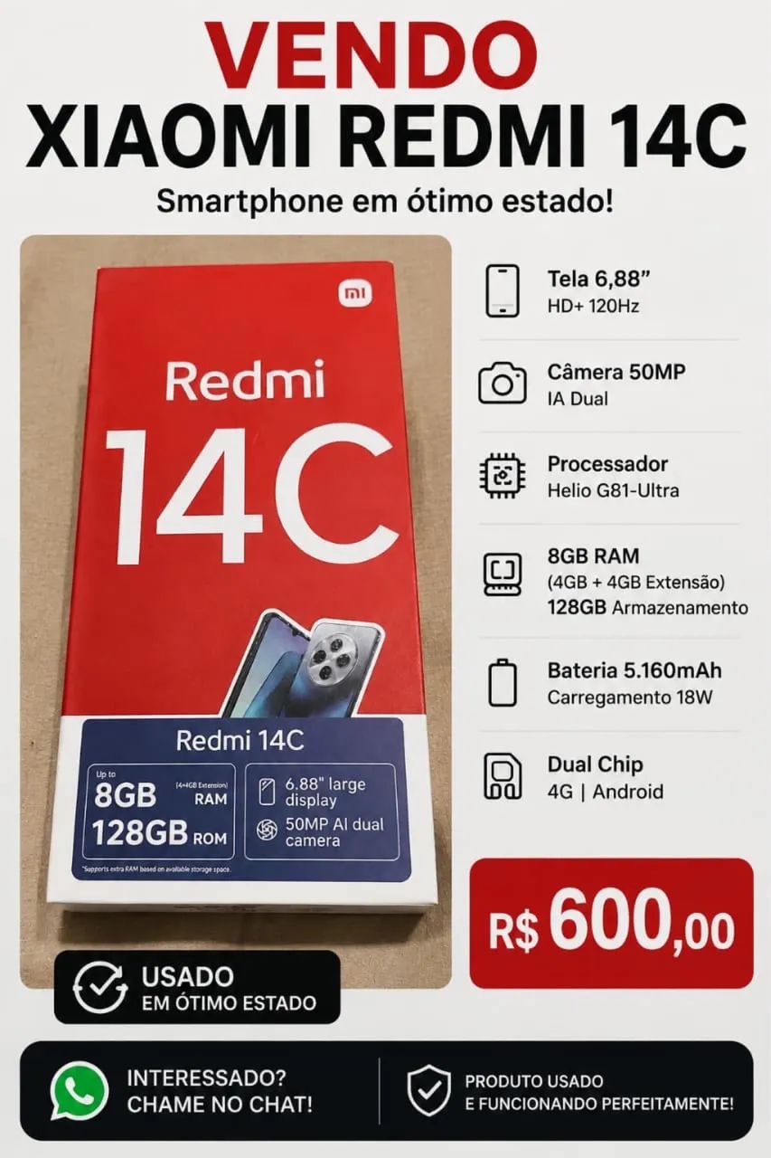 Vendo celular Redmi 14C