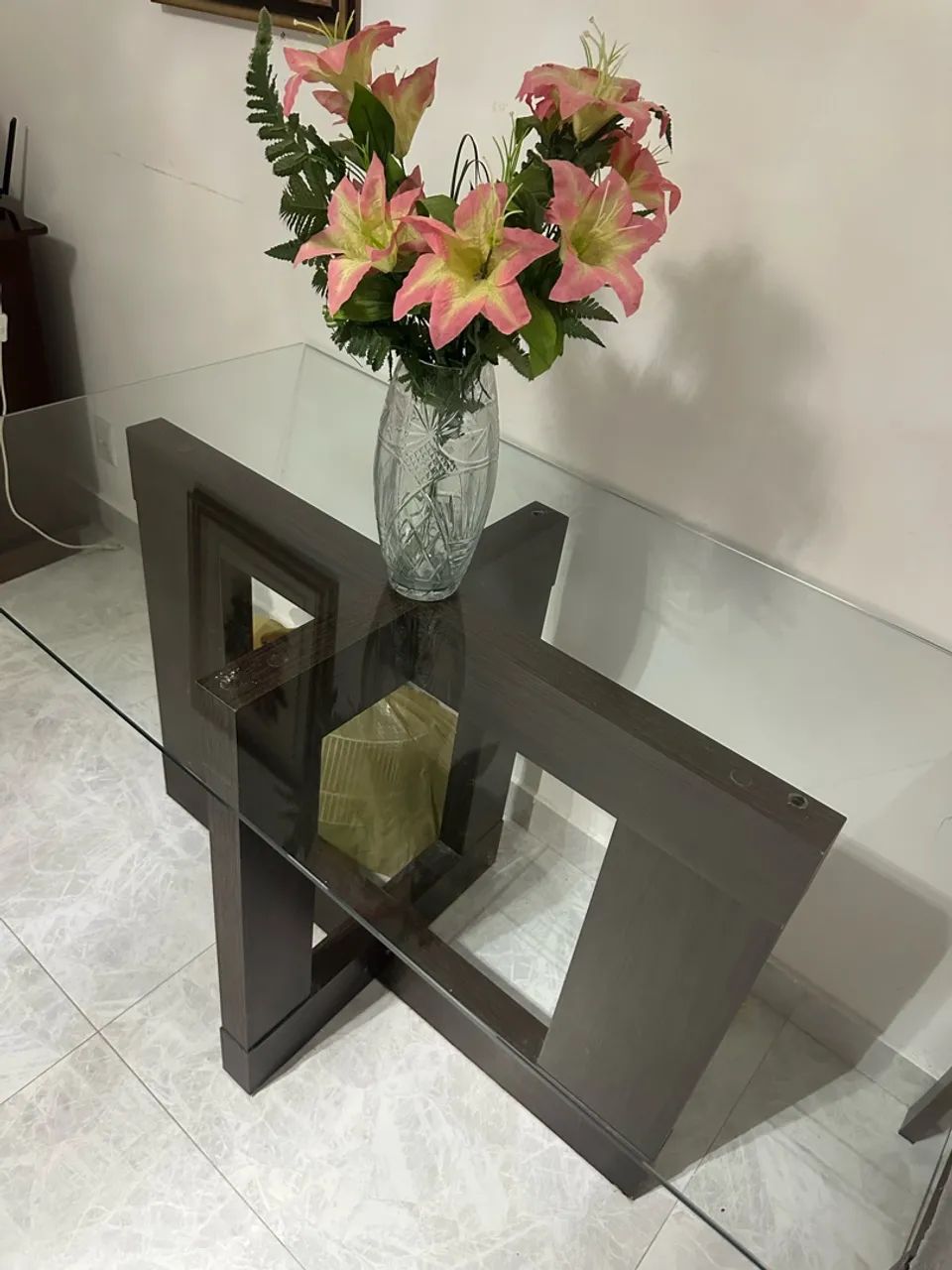 Mesa de vidro 4 cadeiras - Foto 3