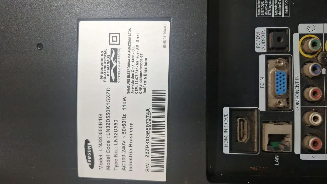 Samsung de 32 polegadas LCD, modelo LN32D550K1G - Foto 2