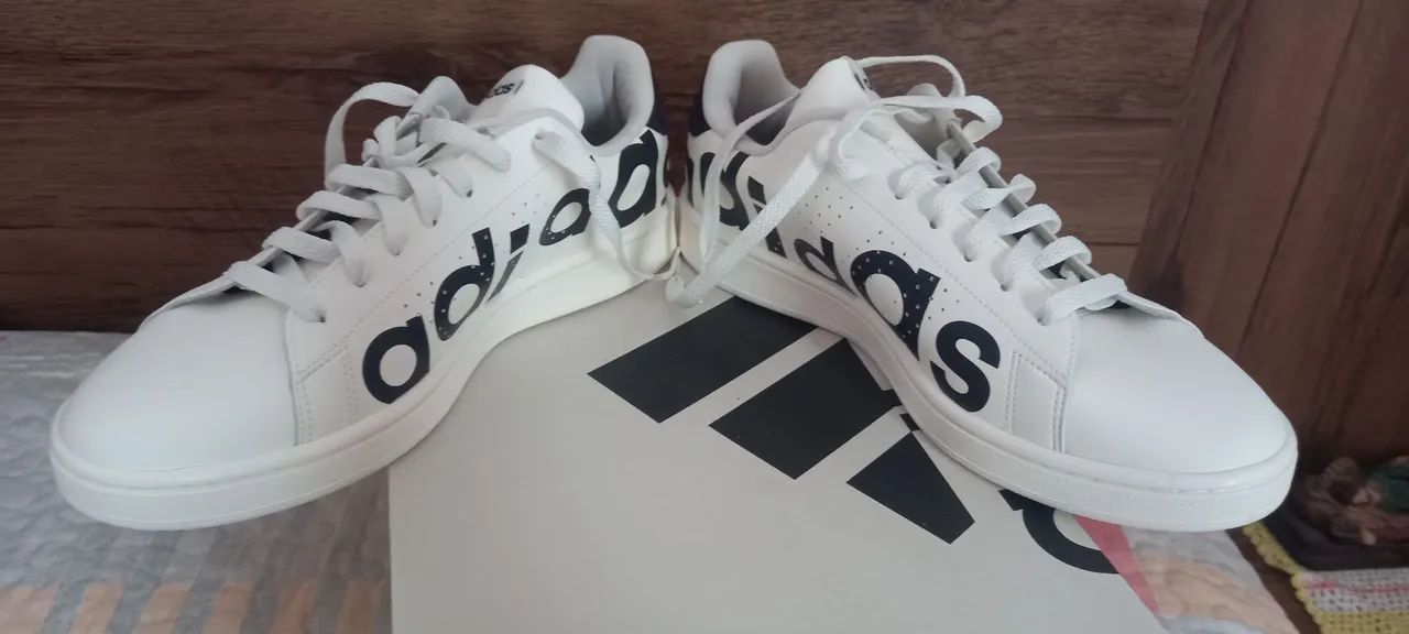Tênis Adidas Advantage Branco n° 41 - Foto 3