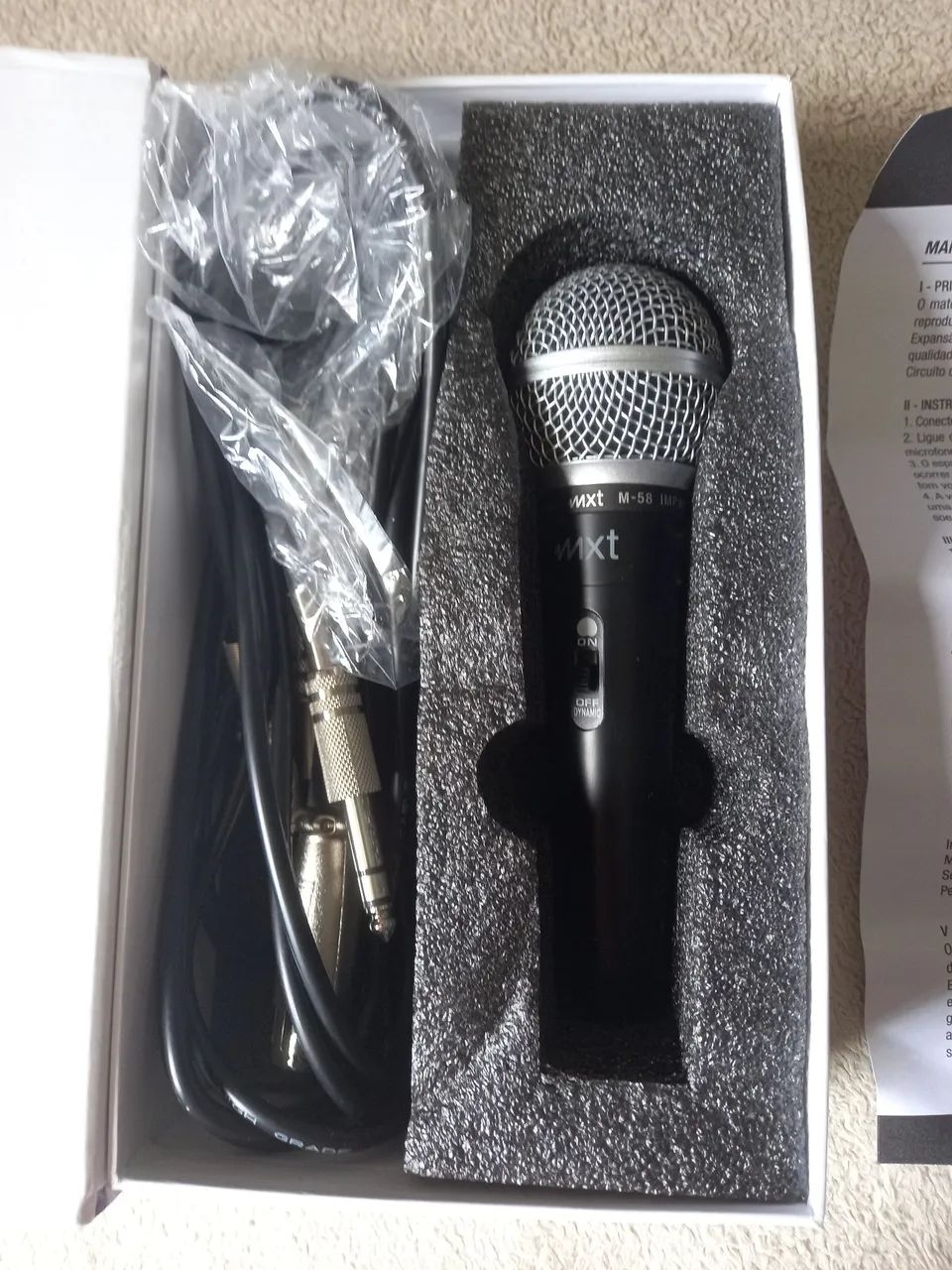 Microfone dinâmico mxt com fio - Foto 2