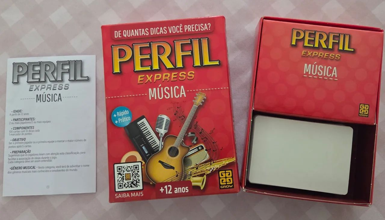 Jogo de Cartas Perfil Express Musica Grow - Foto 2