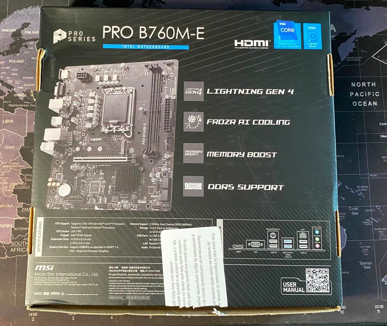 Placa-mãe Intel DRR-5 MSI B760M-E - Foto 2