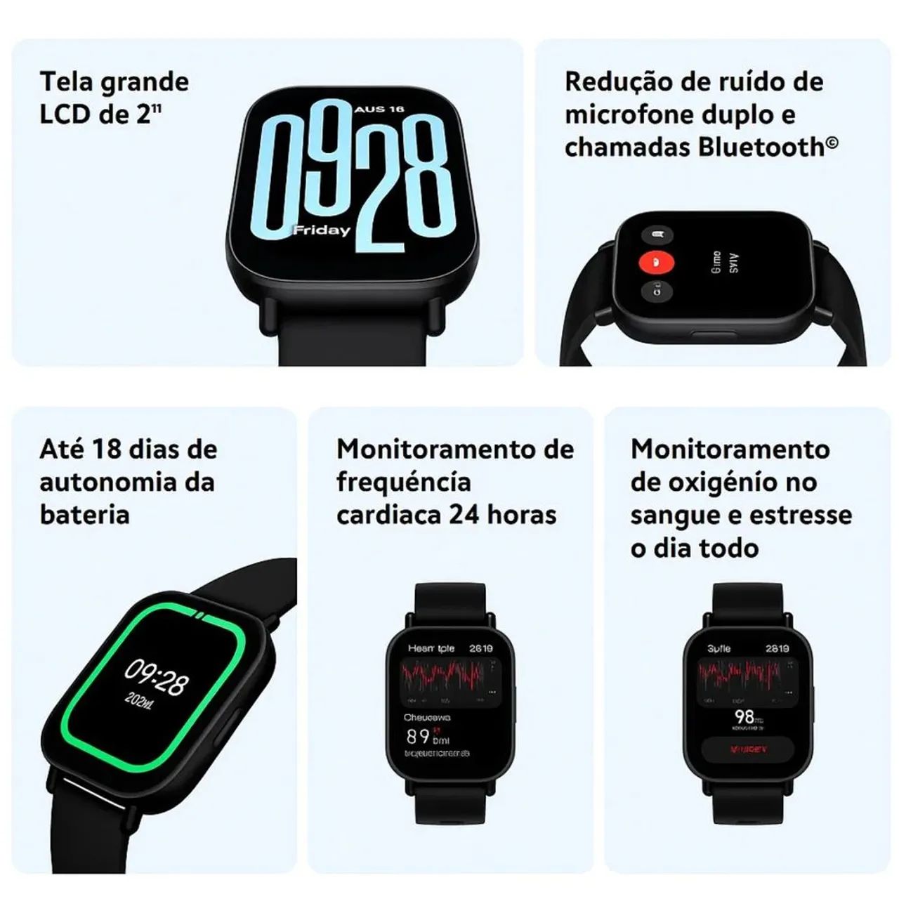 Relógio Xiaomi Redmi Watch 5 Active  - Foto 4