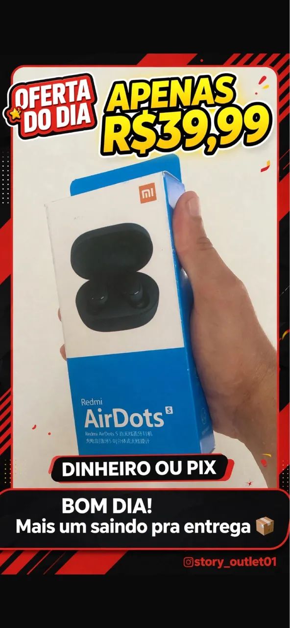 Fone de ouvido Redmi AirDots Pro  APENAS R$39,99 Chama no direct @story_outlet01 - Foto 4