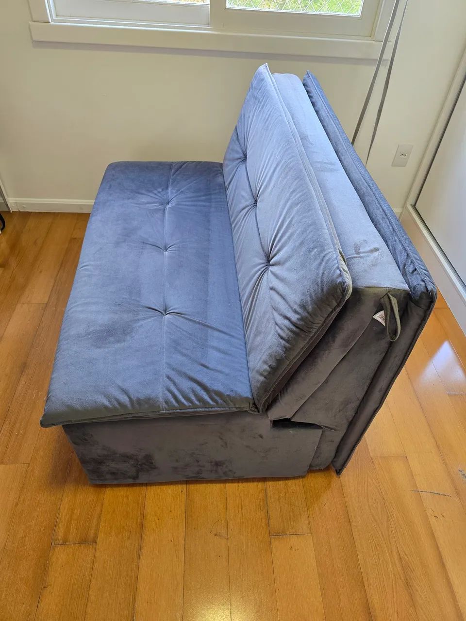 Sofá Cama Slim Cinza - Foto 4