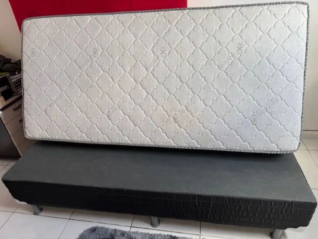Cama Box de Solteiro Seminova - Base + Colchão - Foto 3