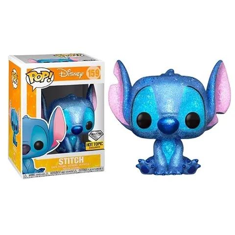 Funko Pop Stitch 159 Edição Especial Diamante Glitter