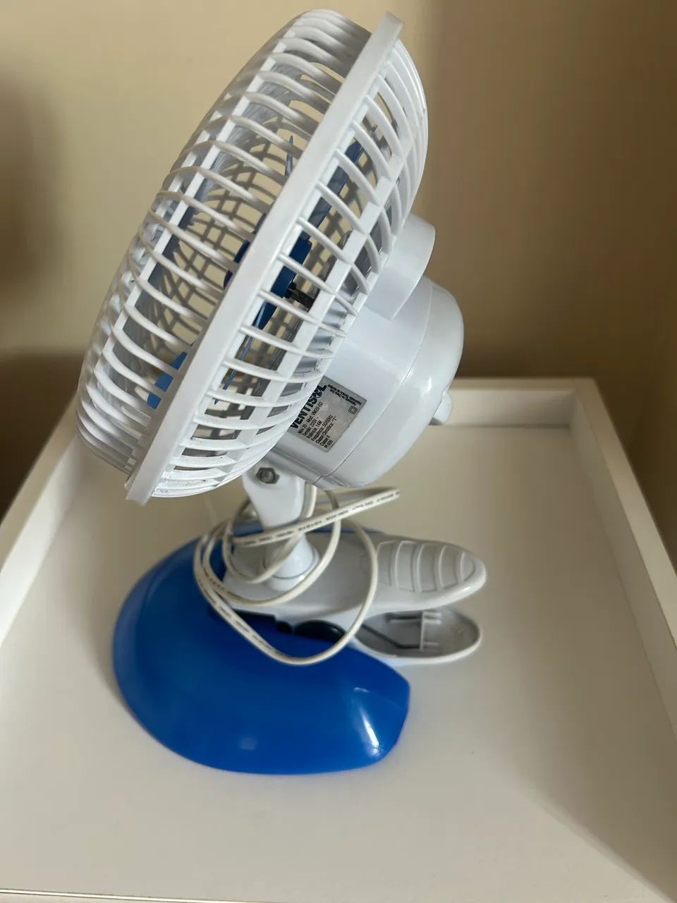 Ventilador de Mesa Ventisol Mini 20 Cm Com Clip Branco  - Foto 2