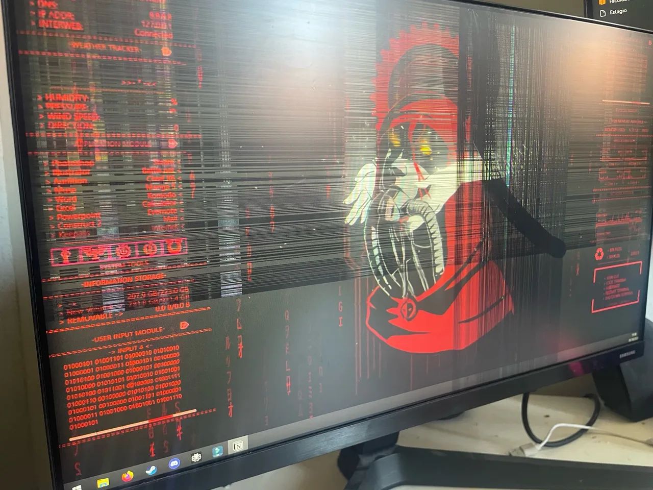 Monitor Samsung para retirada de peças  - Foto 2