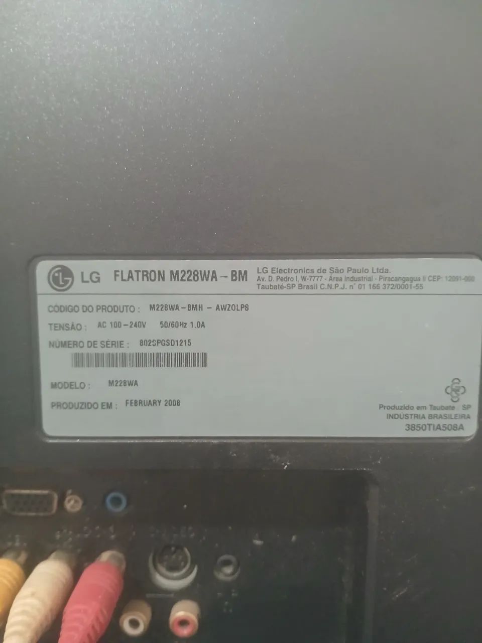 Monitor Lg flatonmdl 228WA-B