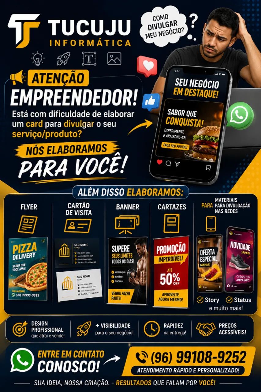 Design (Materiais gráficos: LOGOTIPOS, CARDS, FLYER...)