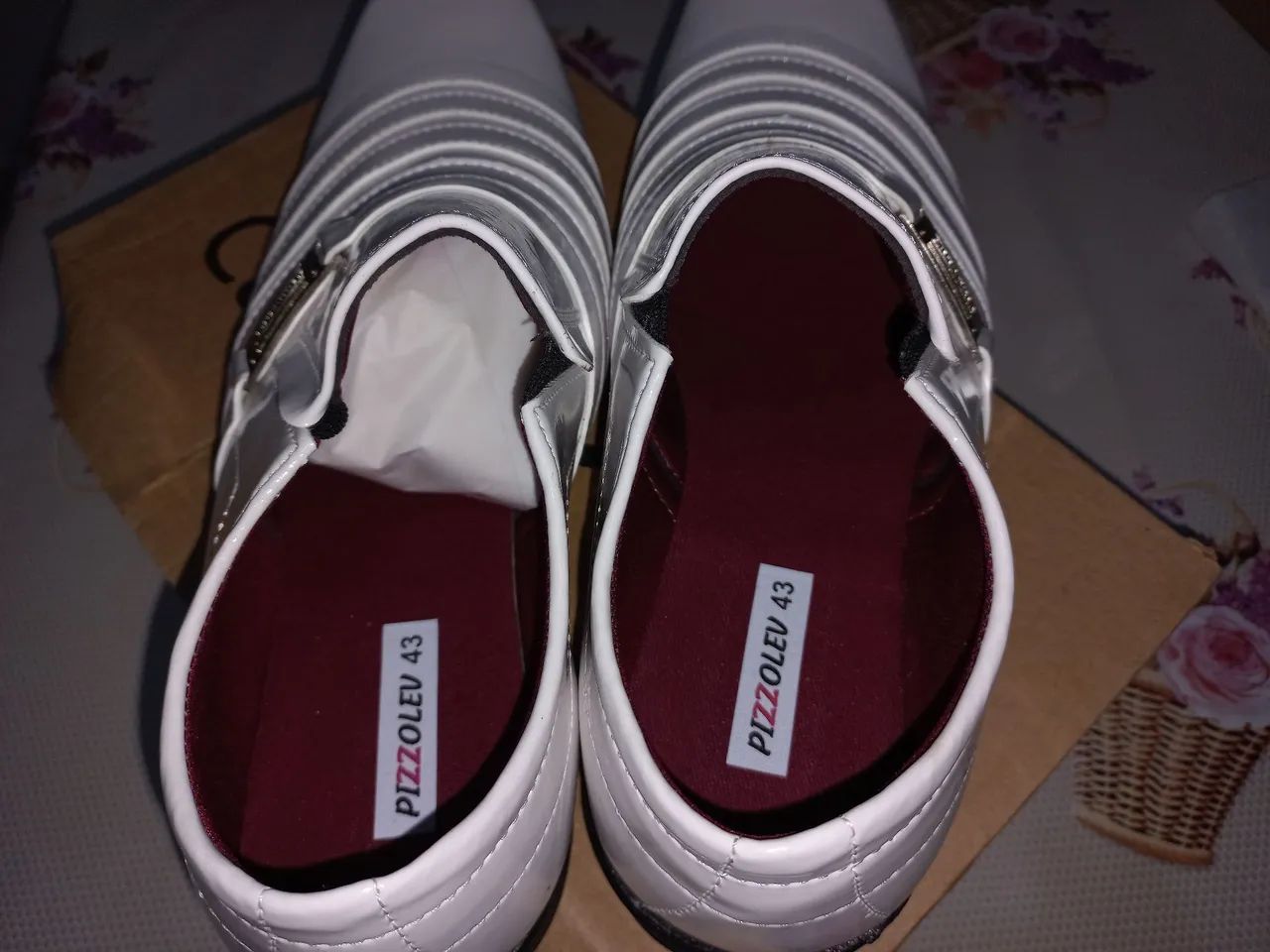 Sapatos Pizzolev Branca 43 novo na caixa. - Foto 2