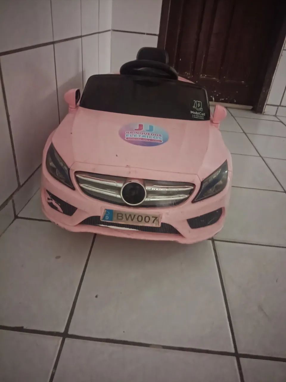 Carro elétrico infantil rosa 12v - Foto 5