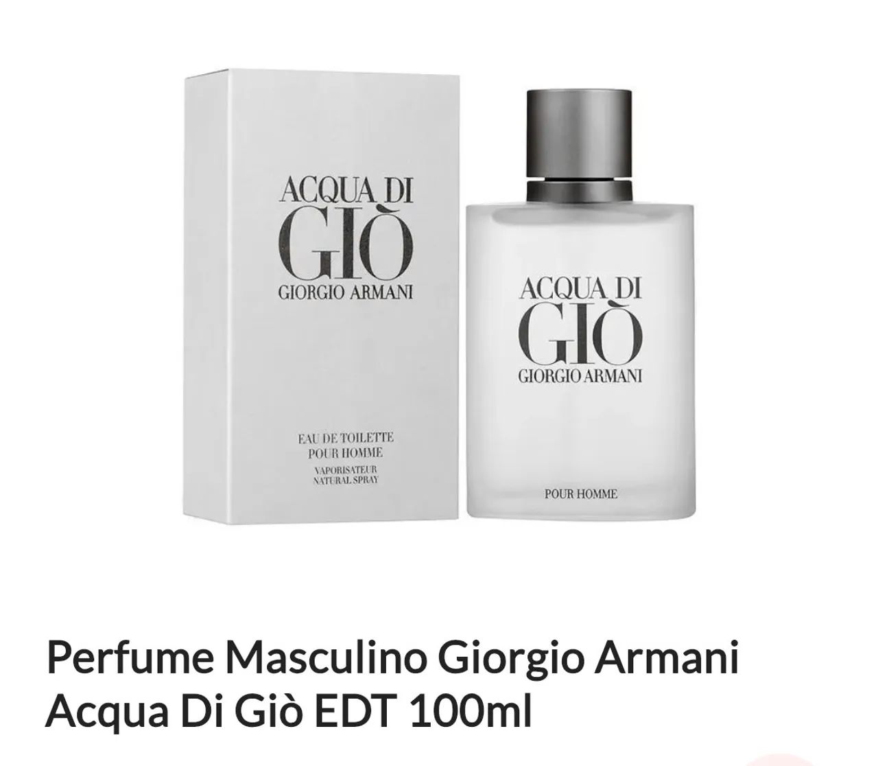 Perfume Giorgio Armani Acqua Di Giò 