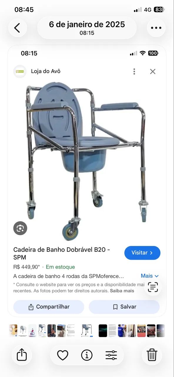 Cadeira para banho  - Foto 2