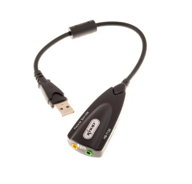 Placa de Som Externa Usb  7.1 Knup - Foto 2