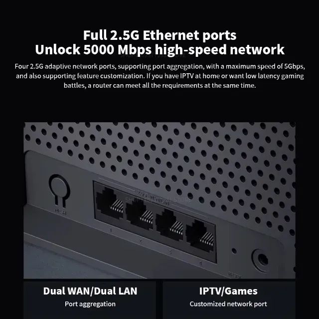 Roteador Xiaomi BE6500 Wi-fi Mesh 6500 Mbps - 6 Antenas Wifi 7 - Foto 3