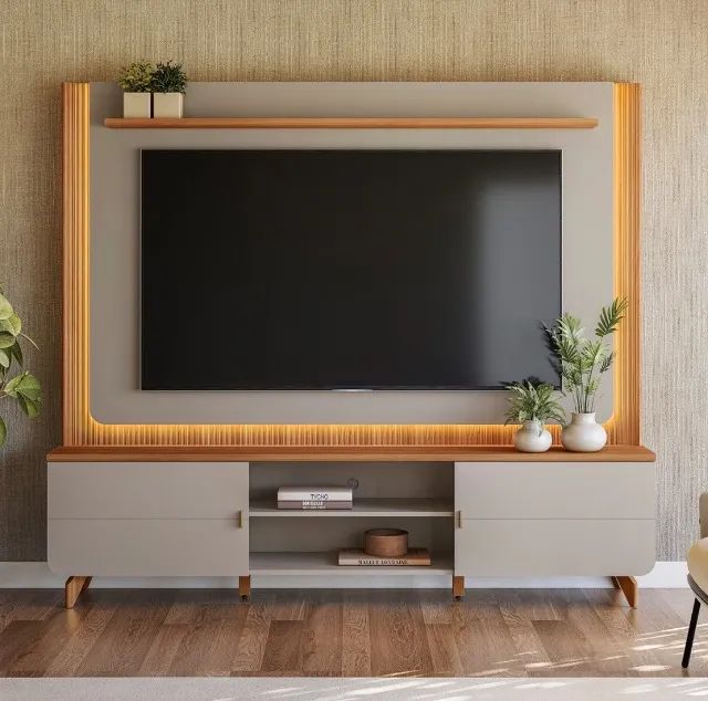 Home Valdore 218 cm para TV até 75 polegadas