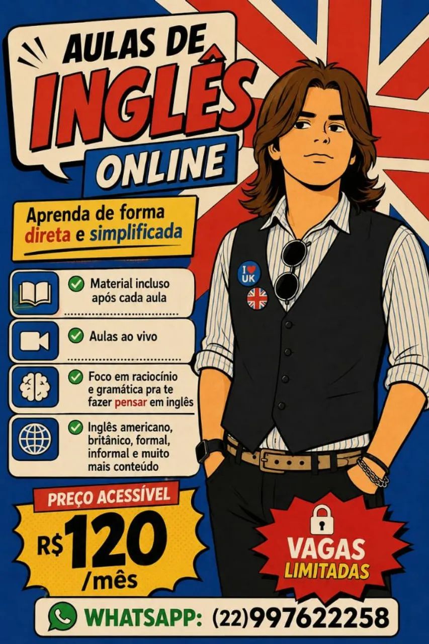 Aulas de inglês online