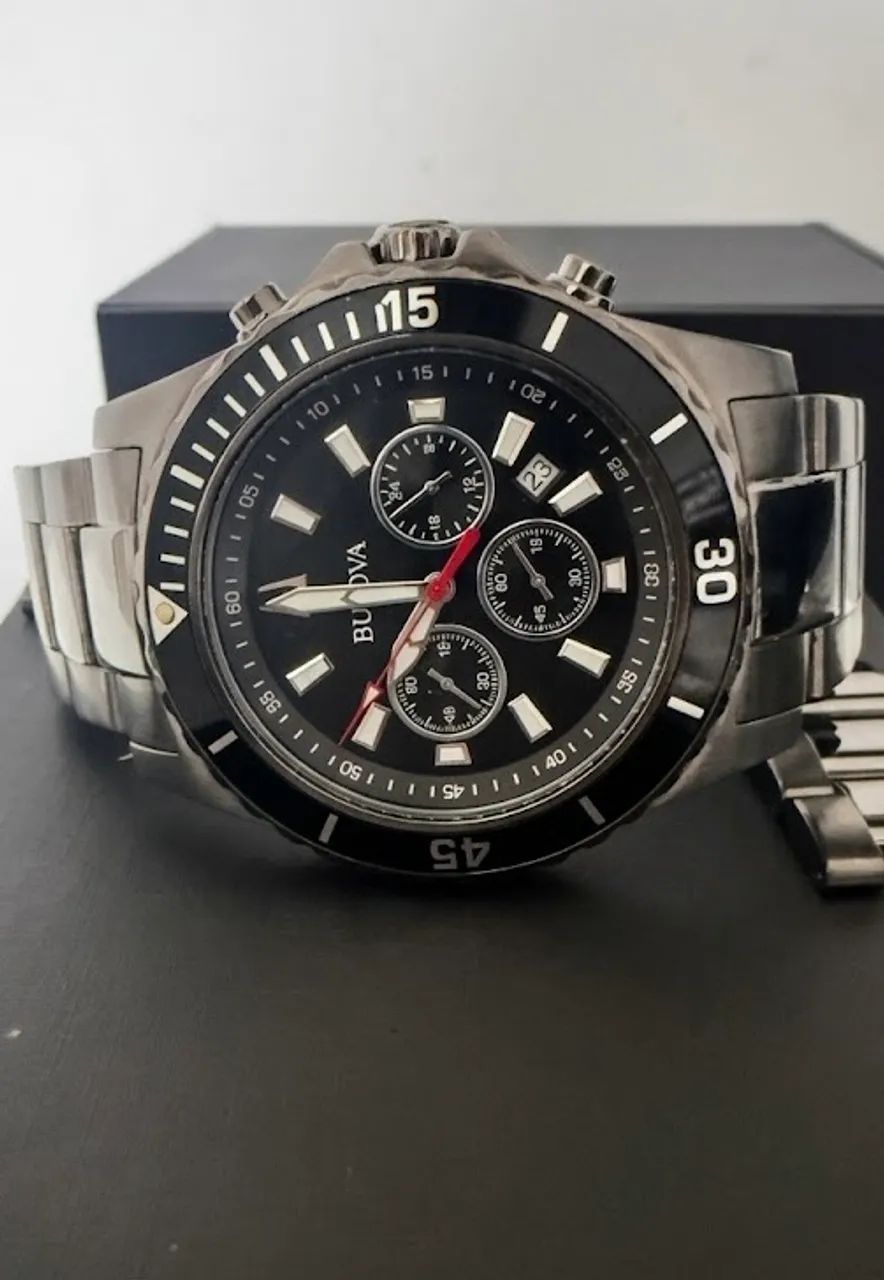 Bulova All black completo estado de zero analiso trocas  - Foto 3