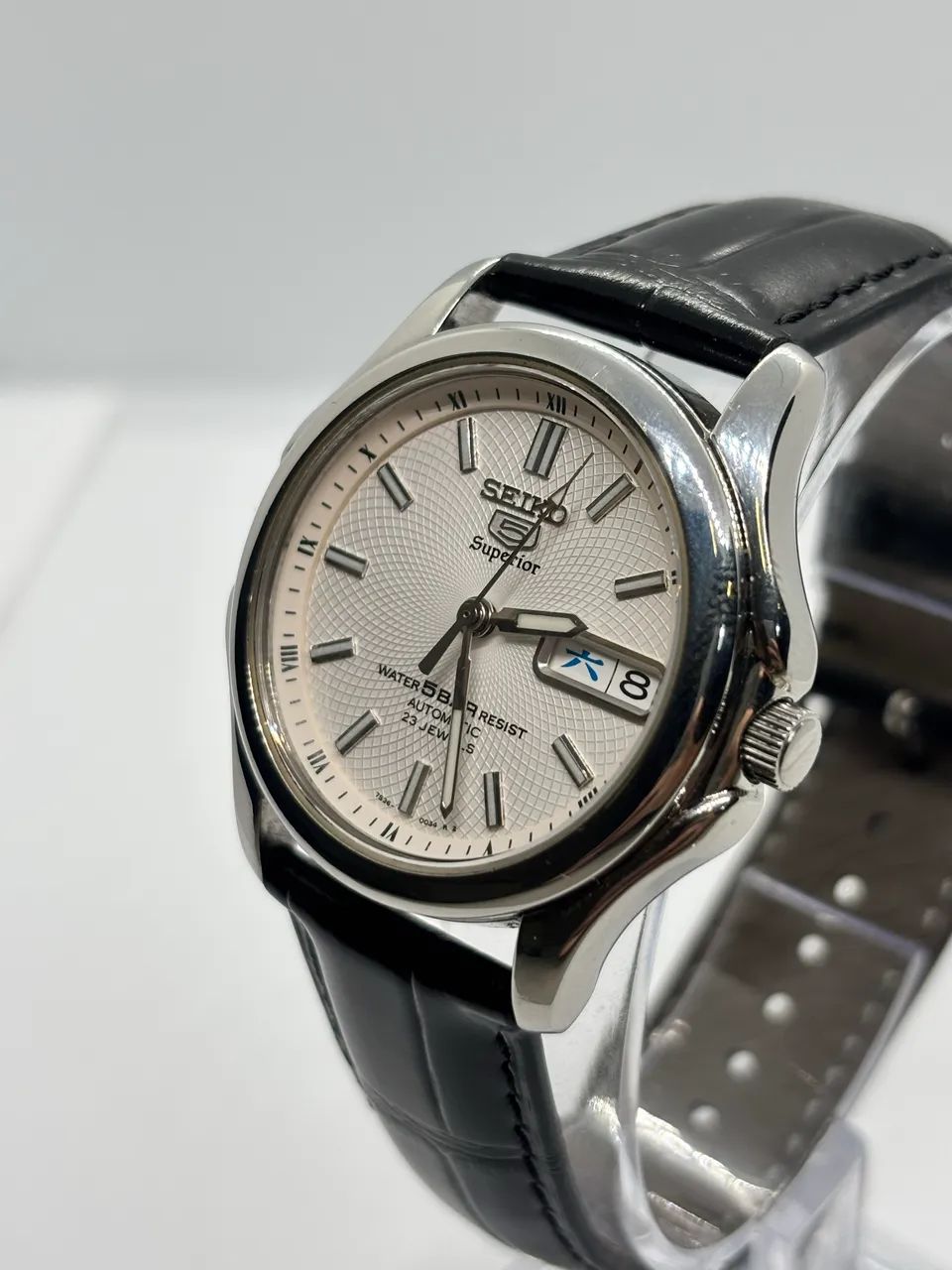 SEIKO 5 SUPERIOR DIAL BRANCO ?REDEMOINHO? - Foto 5