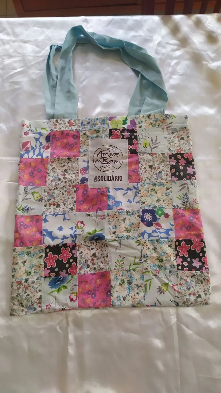Bolsa de tecido em retalhos  - Foto 3