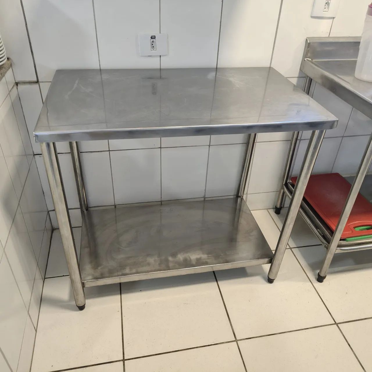 Bancada de inox de 01 metro 