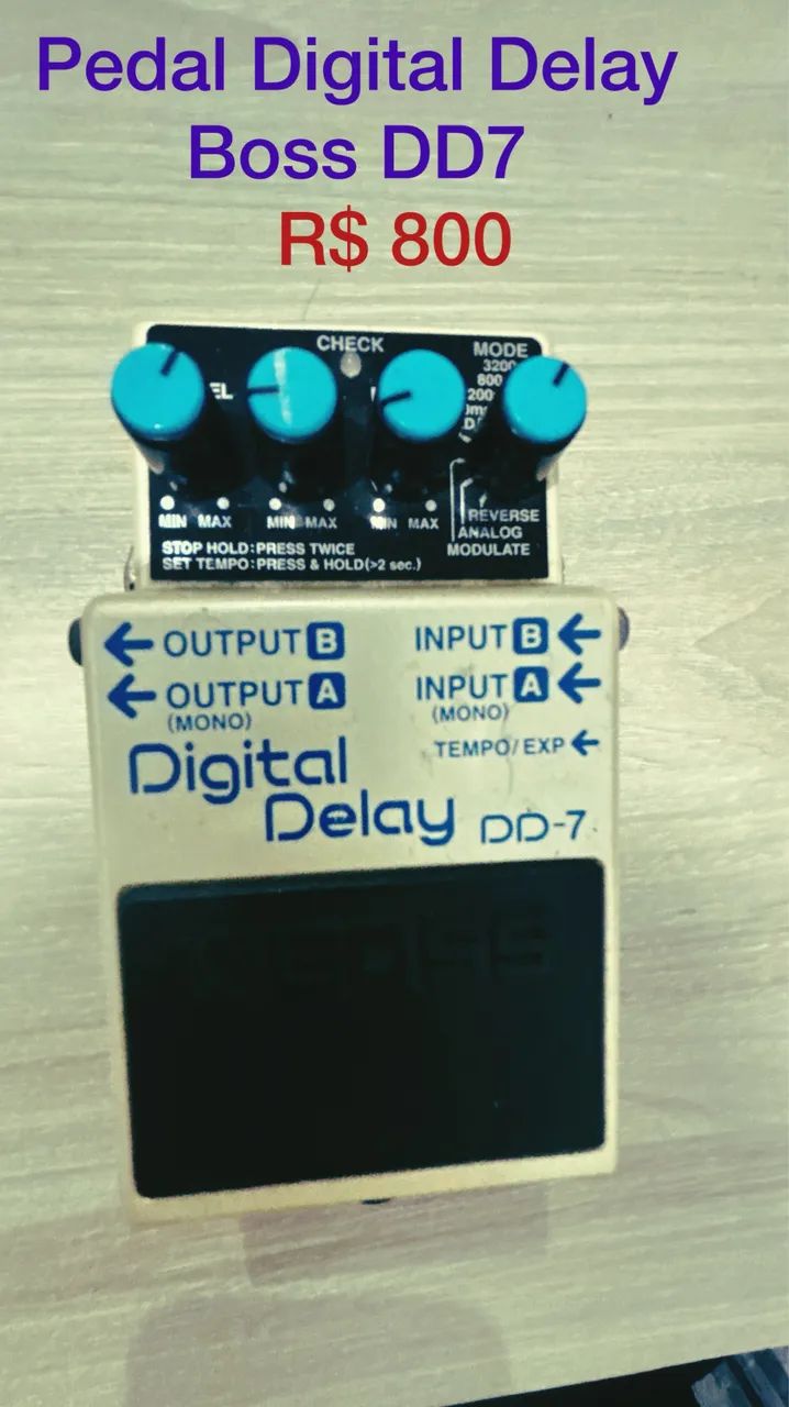 Pedal Delay DD-7 Boss - Instrumentos musicais - Parauapebas